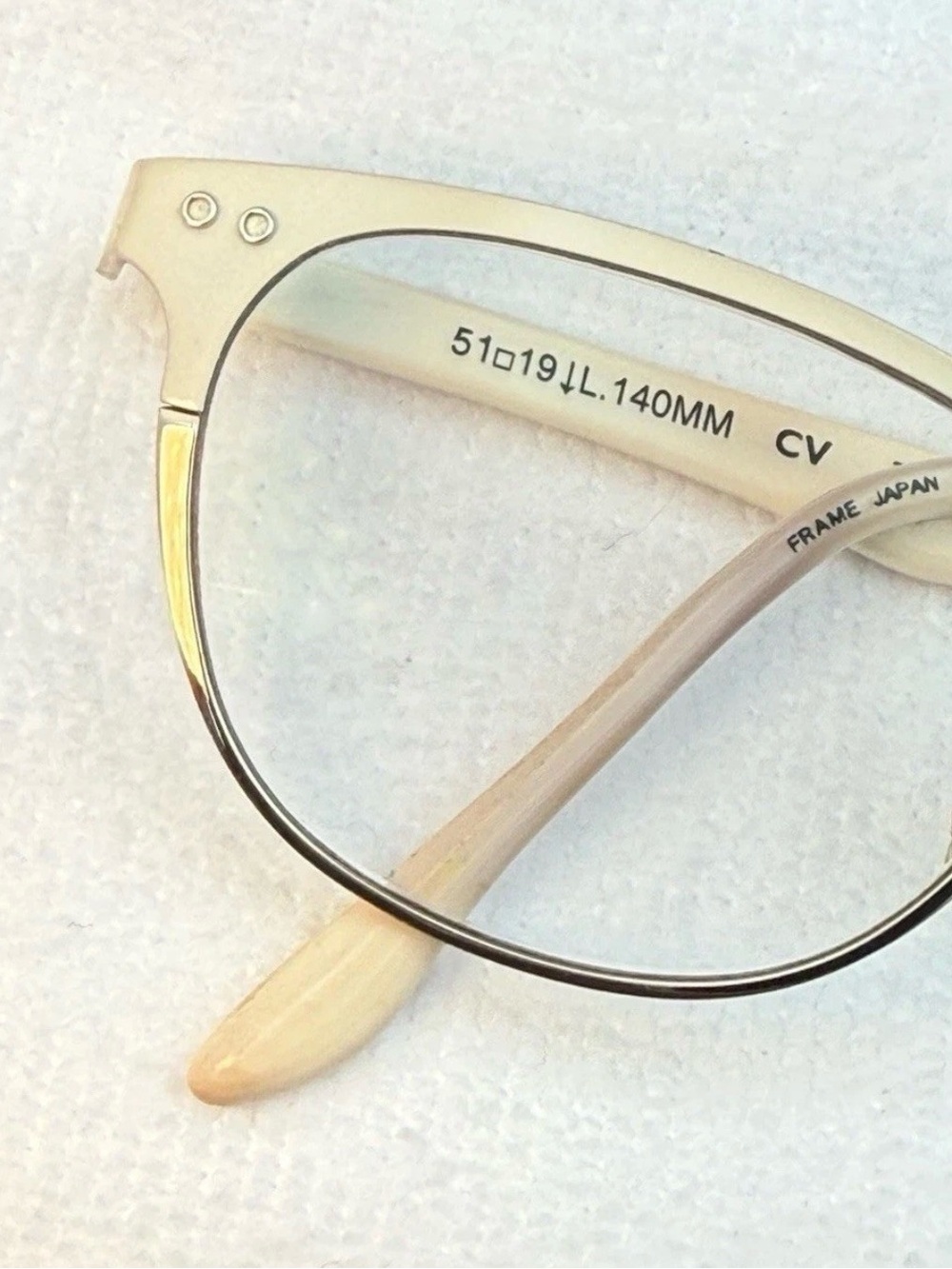BCBGMAXAZRIA Eyeglasses Talia Ivory Designer Frames Only White 51-19-140 - Picture 2 of 9